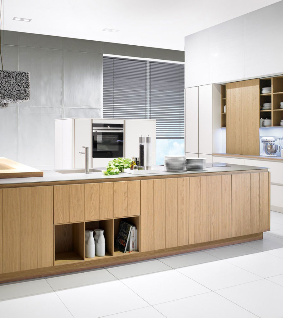 Wood panelled contemporary kitchen design