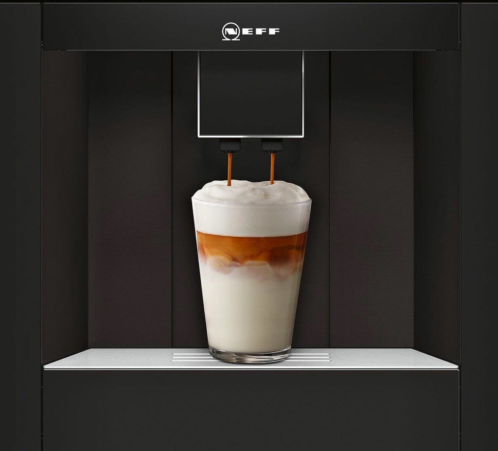 Integrated coffee machine by Neff